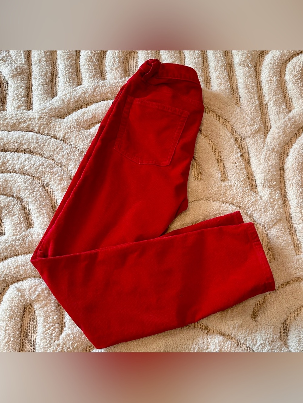Boys Crewcuts Red Corduroy Pants | Size 12